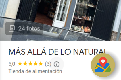 puntuación de google maps de más allá de lo natural