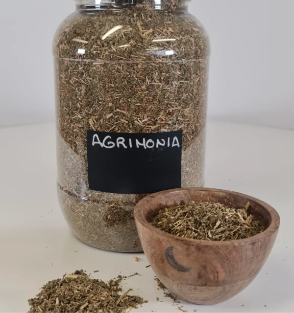 Agrimonia cuenco y bote