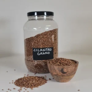 Cilantro grano bote y cuenco