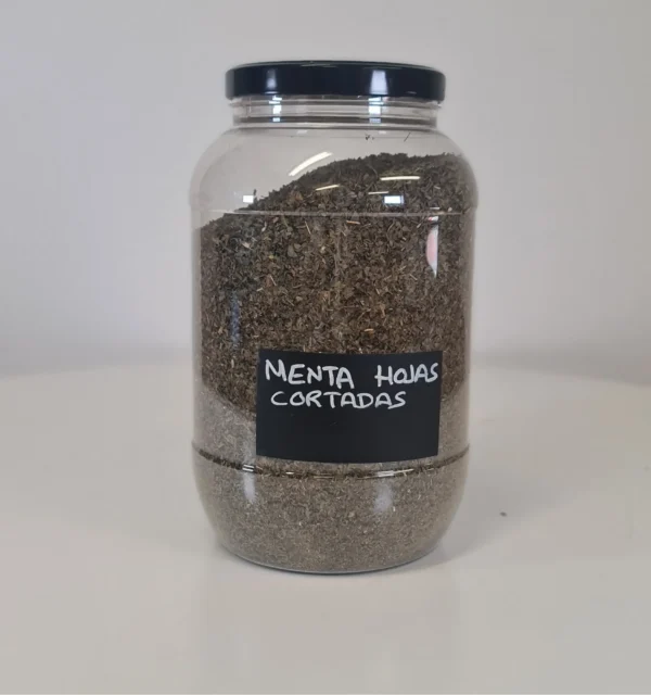Menta hojas cortadas bote