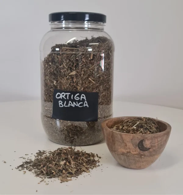 Ortiga blanca bote y cuenco
