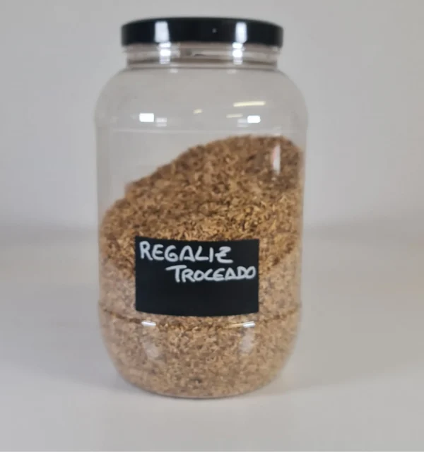 Regaliz troceado bote y cuenco 2