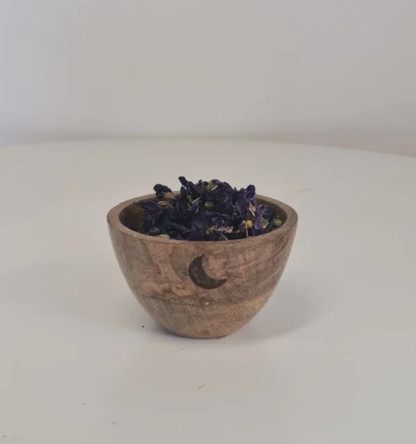 flor de malva azul