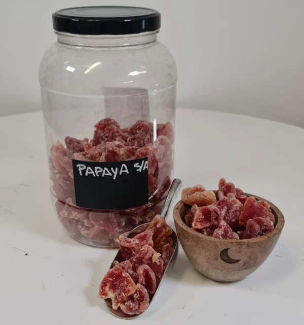 papaya sin azúcar