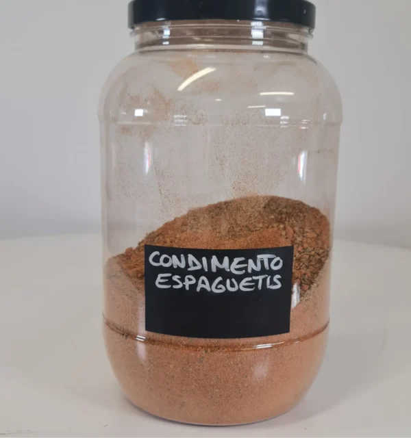 Condimento espaguetis bote