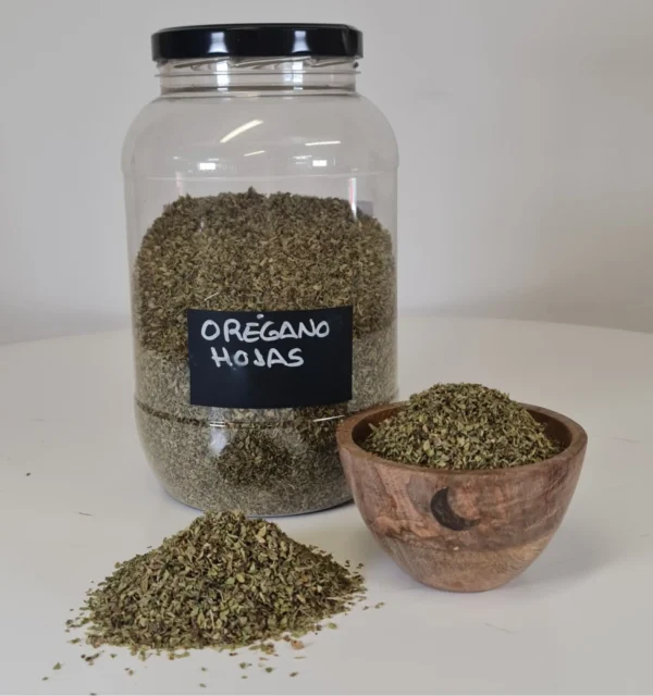 Orégano Hojas bote y cuenco