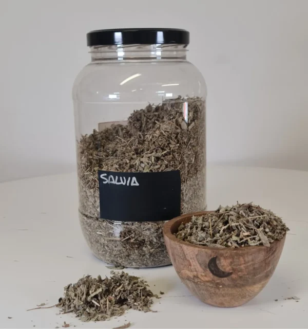 Salvia bote y cuenco