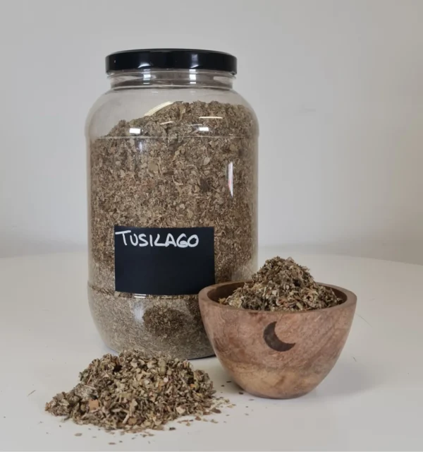 Tusilago bote y cuenco