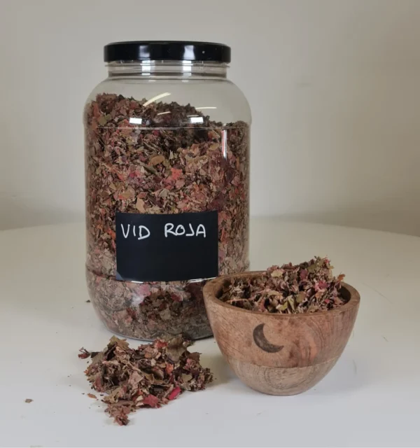 Vid roja bote y cuenco