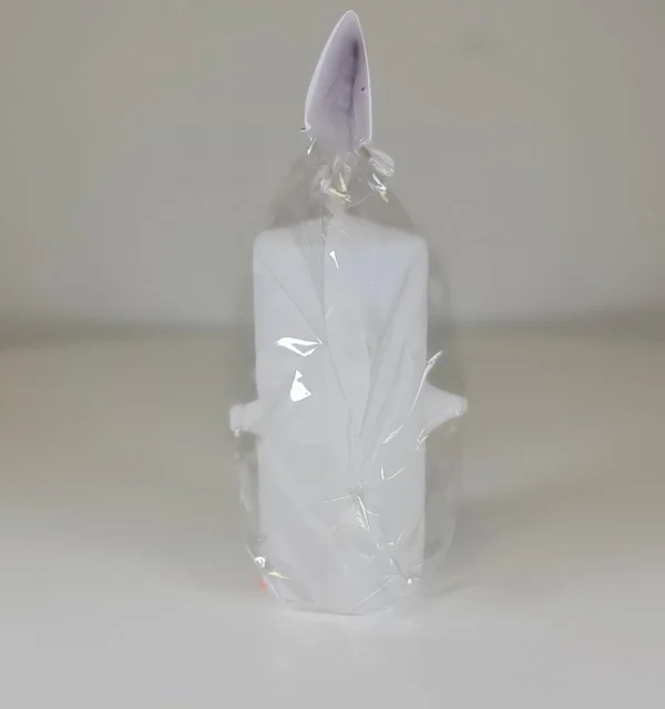 vela ritualizada blanca