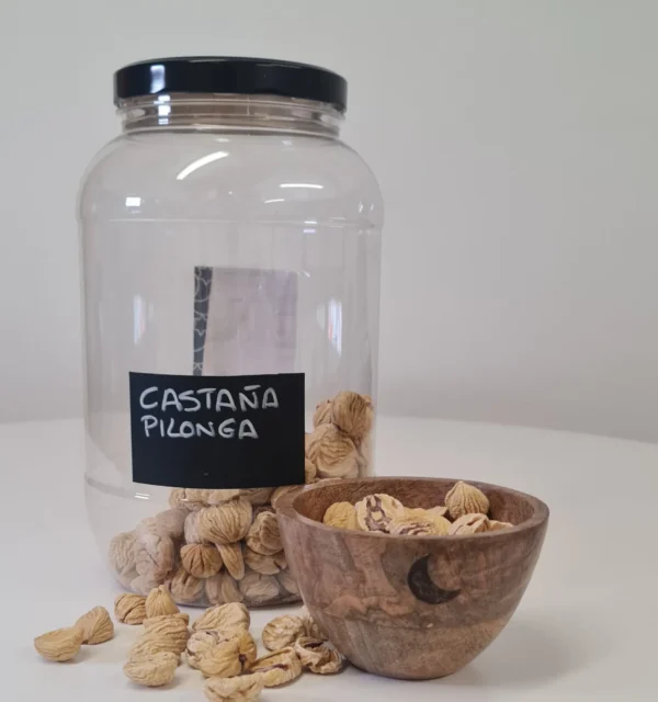Castaña pilonga bote y cuenco