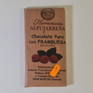 Chocolate sin gluten con frambuesa