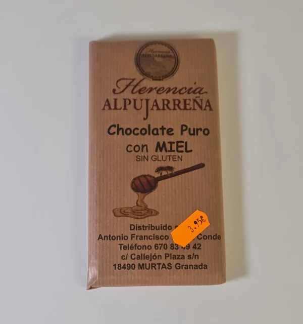 Chocolate sin gluten con miel