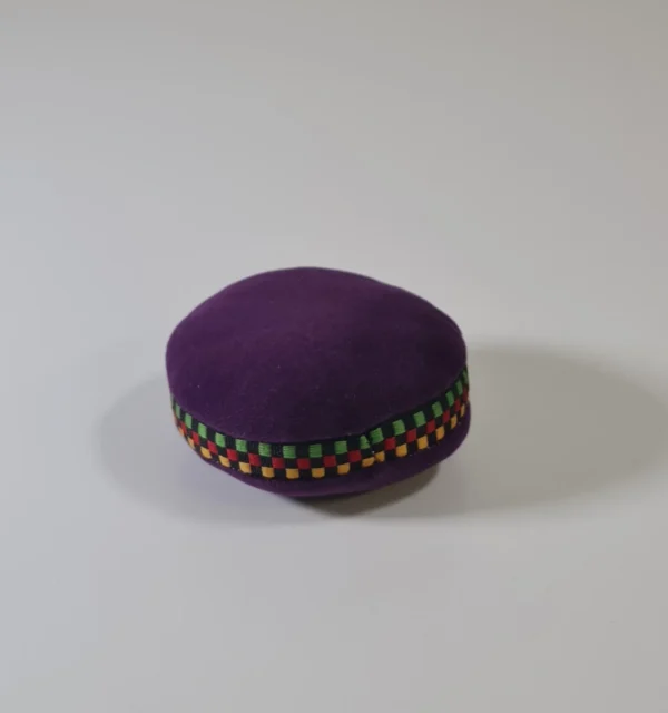 Cojín tibetano morado