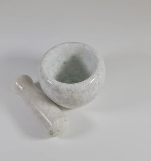 Cuenco de molido blanco