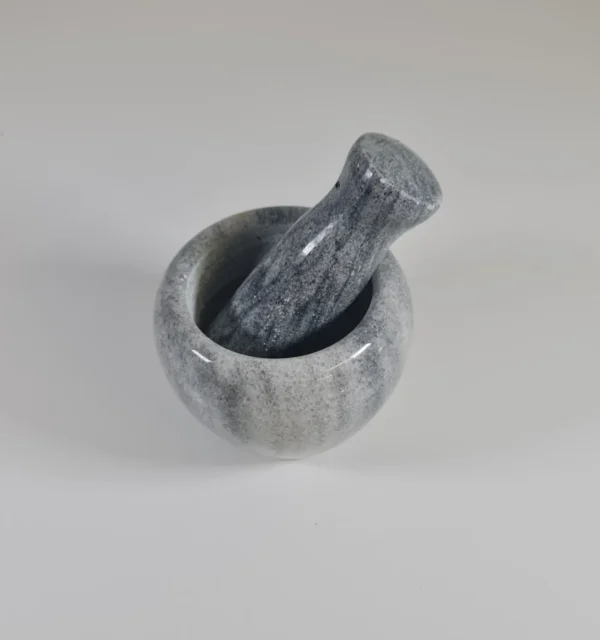Cuenco de molido gris