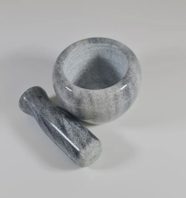 Cuenco de molido gris