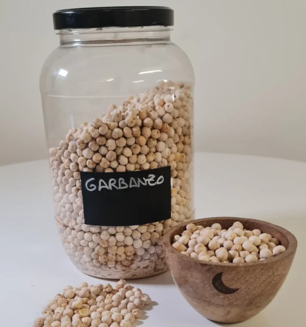 Garbanzo bote y cuenco