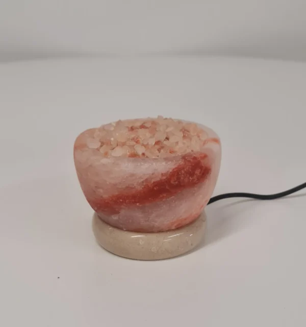 Lámpara de sal del Himalaya cuenco pequeño