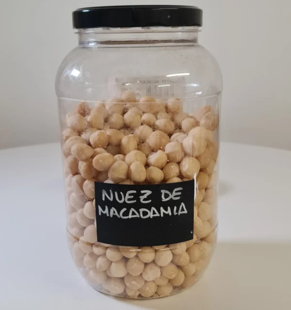 Nuez de macadamia bote