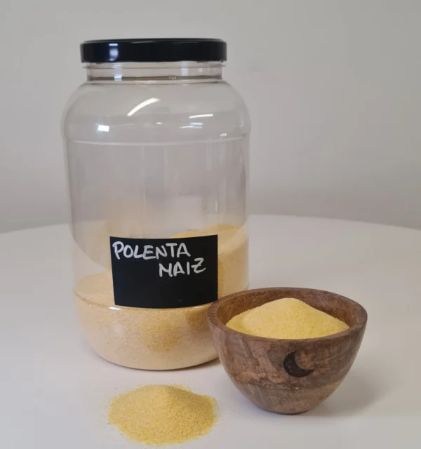 Polenta maíz bote y cuenco