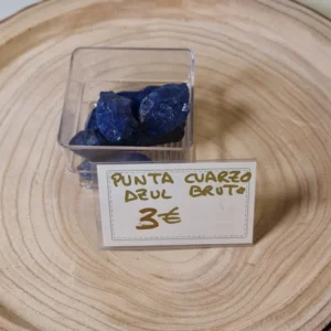 Punta cuarzo azul bruto