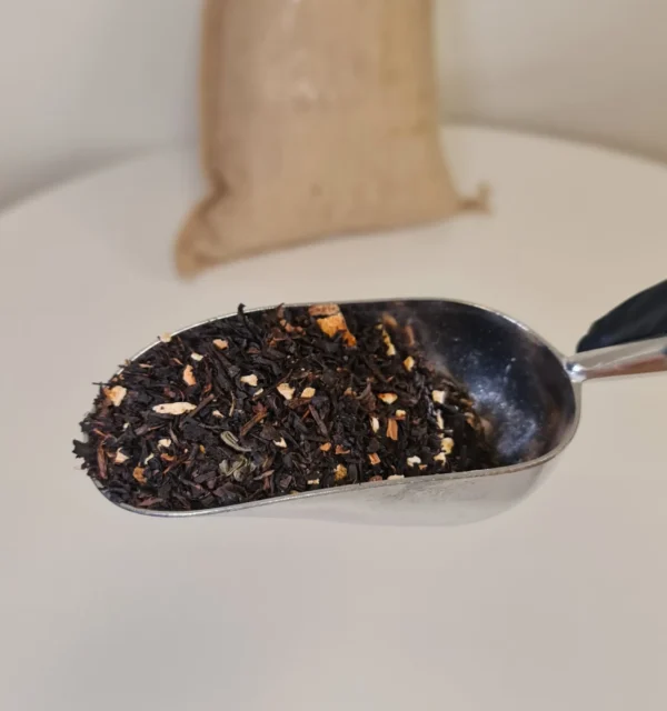 Té azul naranja y canela