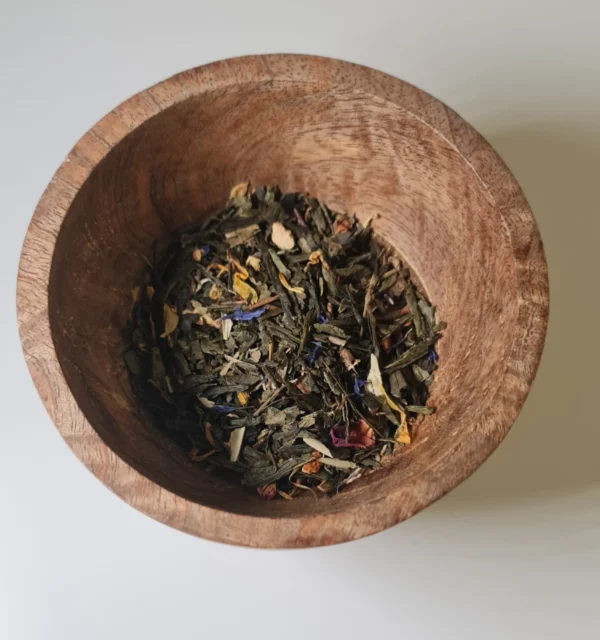 Té verde jardín de primavera