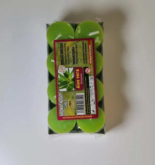 Velas aromáticas aloe vera