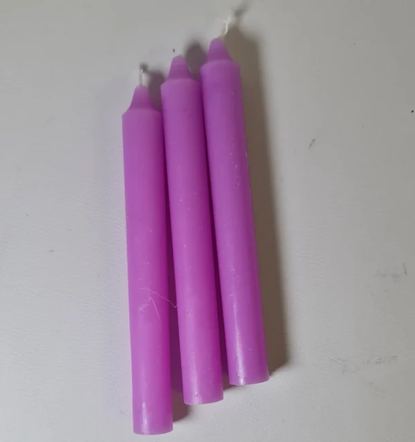Velas mágicas grandes moradas