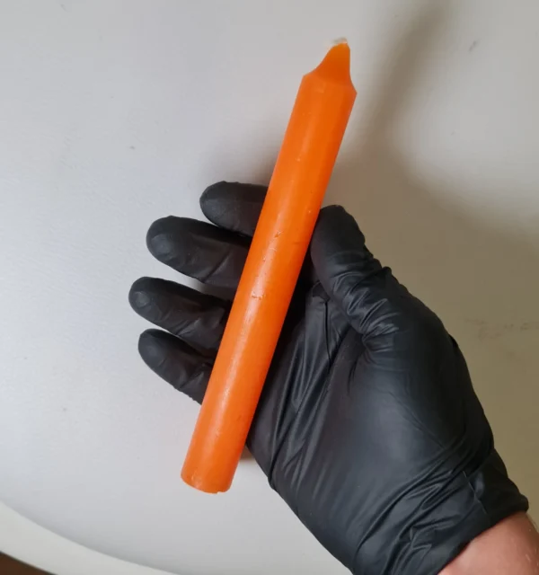 Velas mágicas grandes naranjas