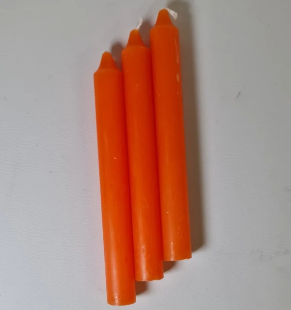 Velas mágicas grandes naranjas