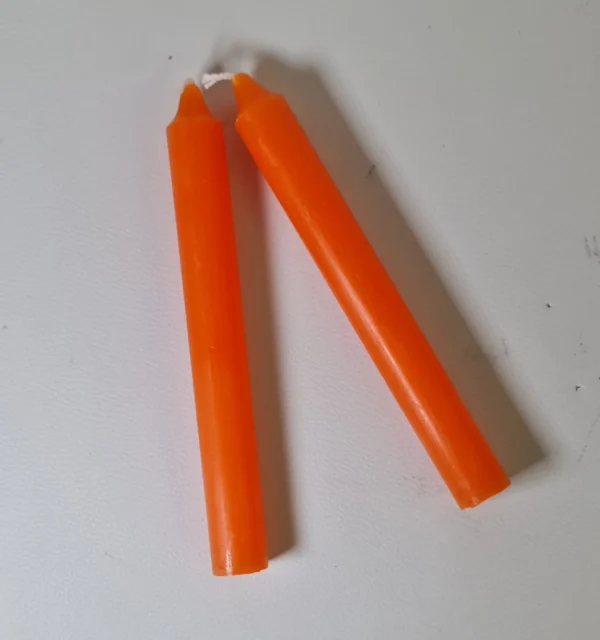 Velas mágicas grandes naranjas