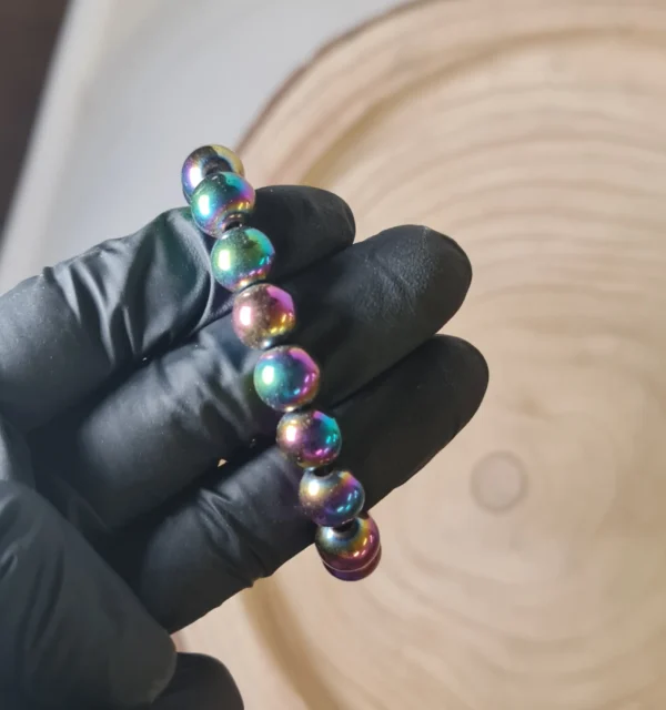 Pulsera de Hematita Titanio Arcoíris