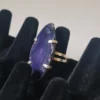 Anillo Ágata Morada con Baño de Plata