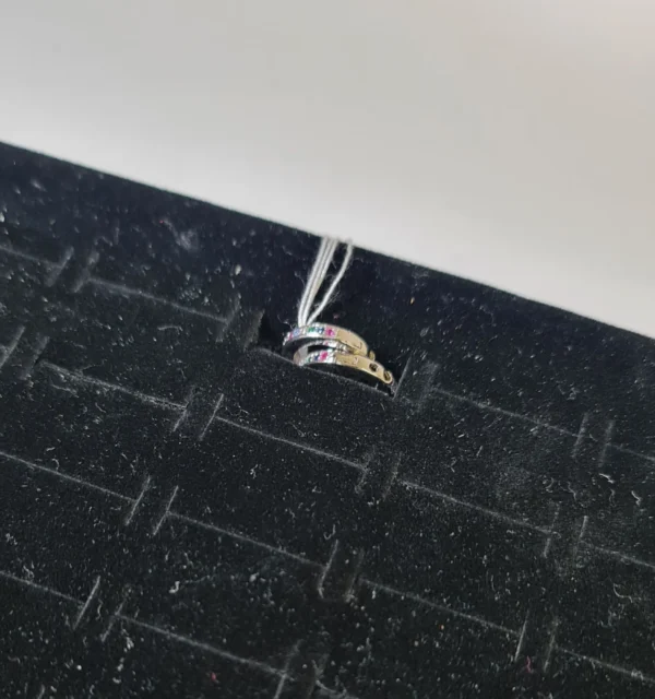 Aro Plata y Rodio 12mm