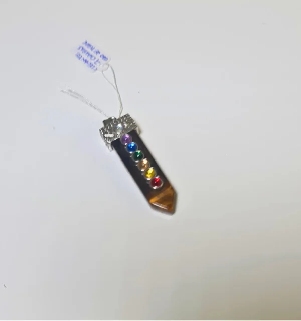 Colgante 7 chakras y Ojo de Tigre
