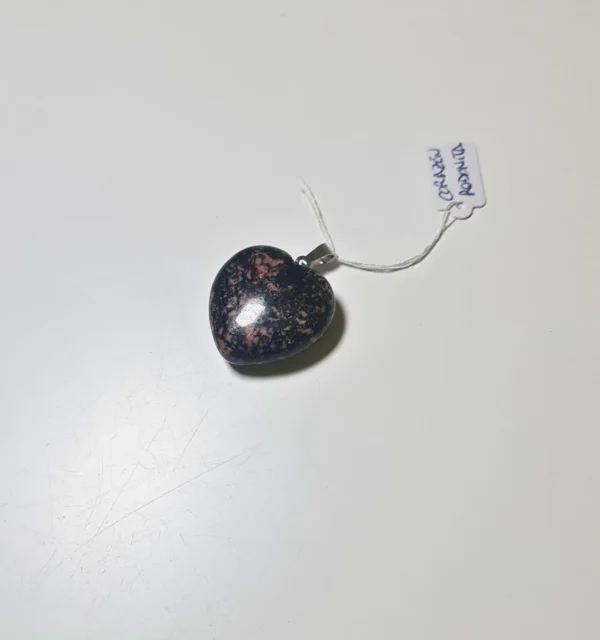 Colgante Corazón Rodonita