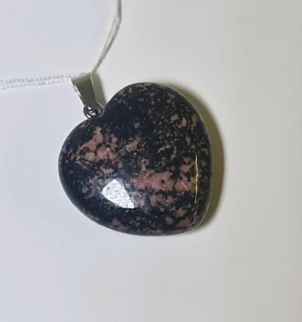 Colgante Corazón Rodonita