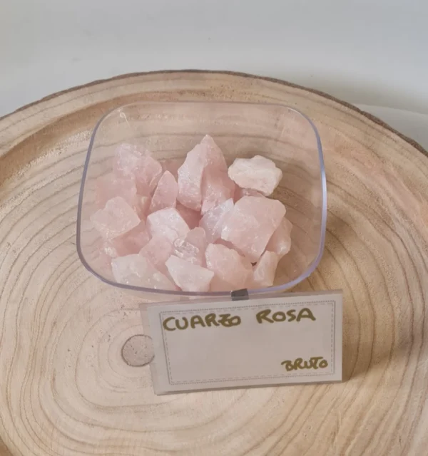 Cuarzo rosa en bruto