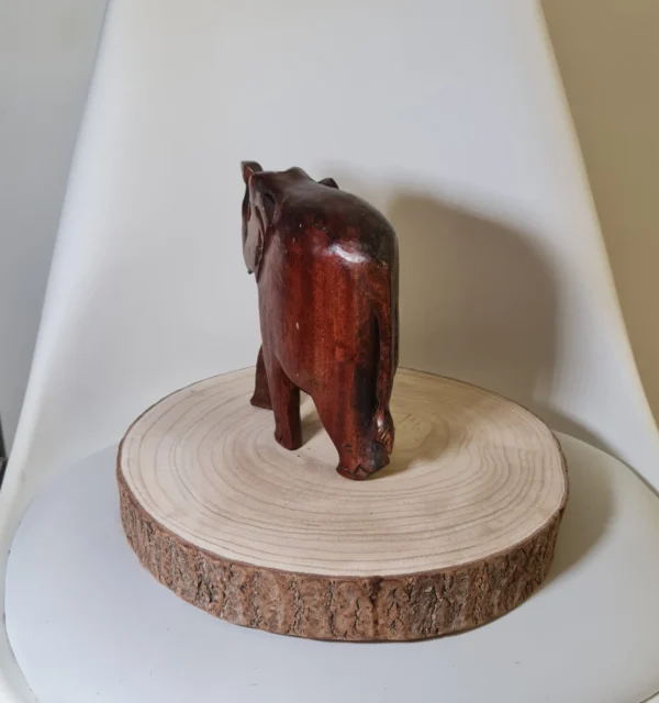 Elefante del Dinero Madera Pequeño