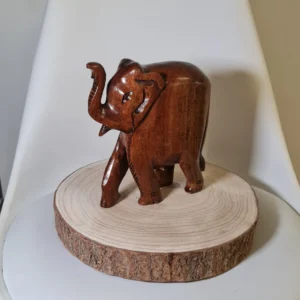 Elefante del Dinero de Madera Grande