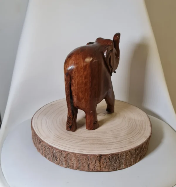 Elefante del Dinero de Madera Grande