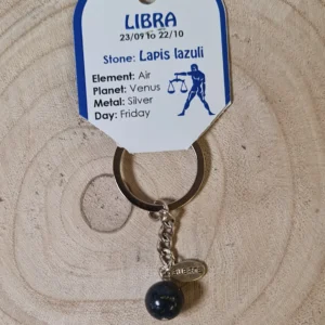 Llavero Libra lapislázuli