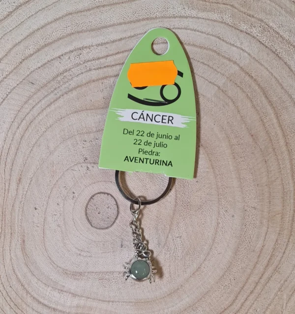 Llavero cáncer aventurina