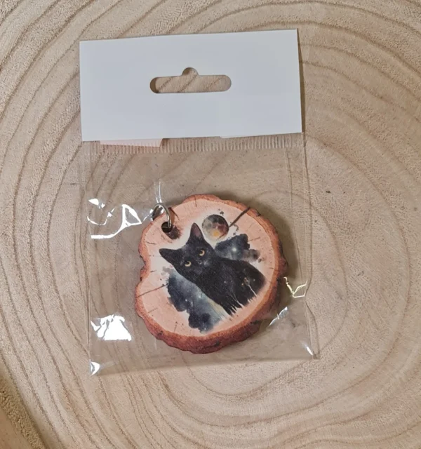 Llavero madera de bruja