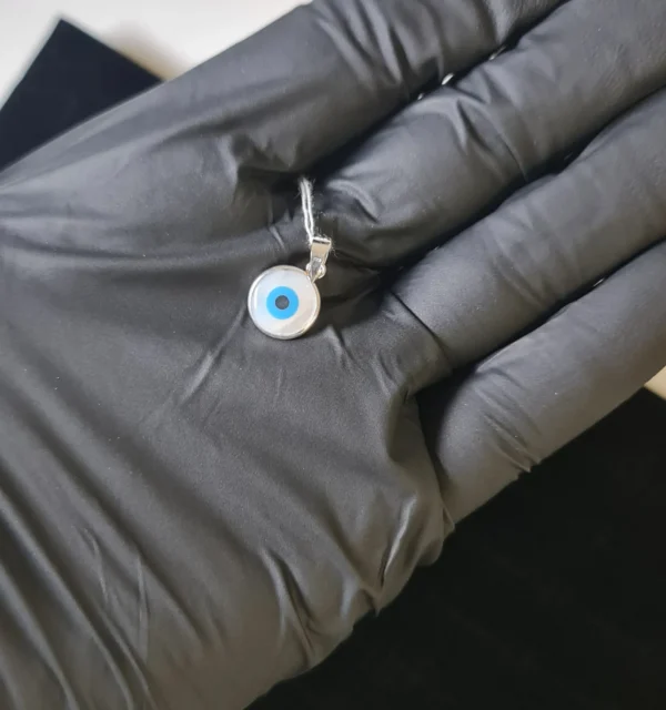 Ojo turco Plata y Nácar