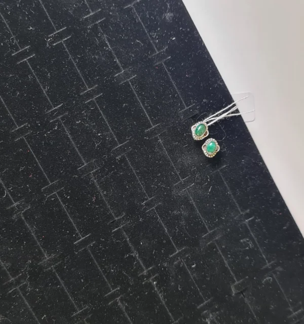 Pendientes Malaquita
