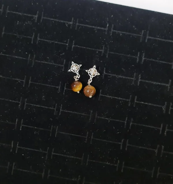 Pendientes Mineral Nudo Bruja