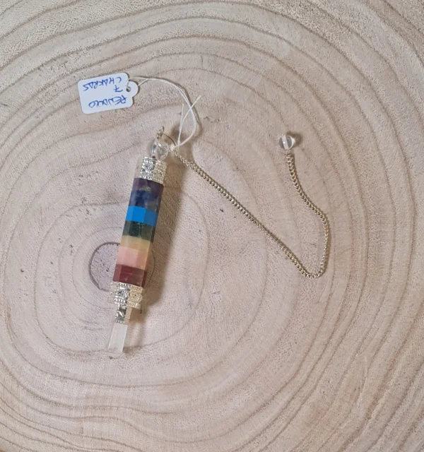 Péndulo columna 7 chakras